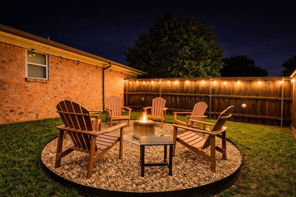 Firepit with smokeless Solo stove for smores and stargazing at night