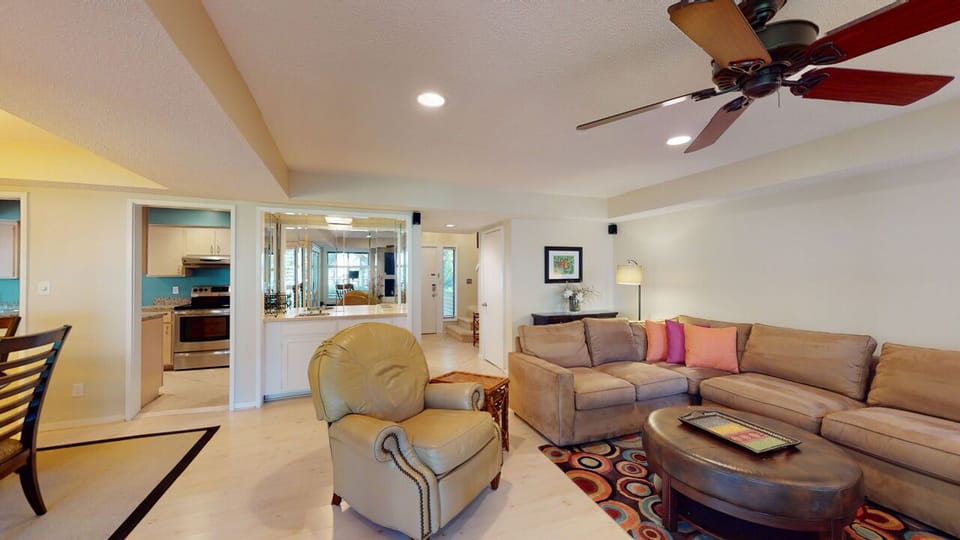 Living Room with Wet Bar