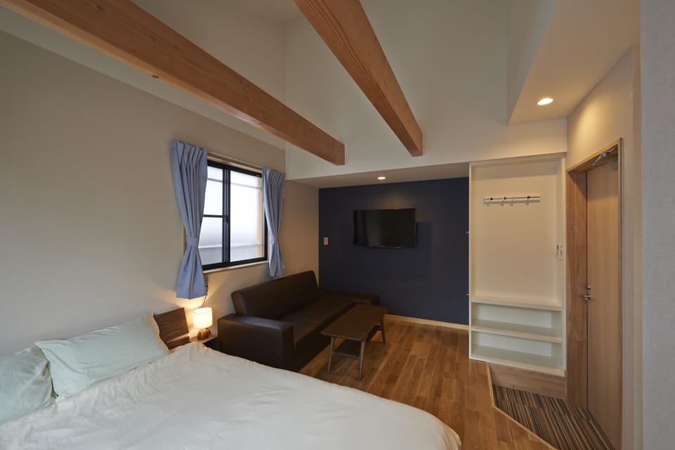 Japanese Homey with Bath | Blackout drapes, iron/ironing board, free WiFi, bed sheets