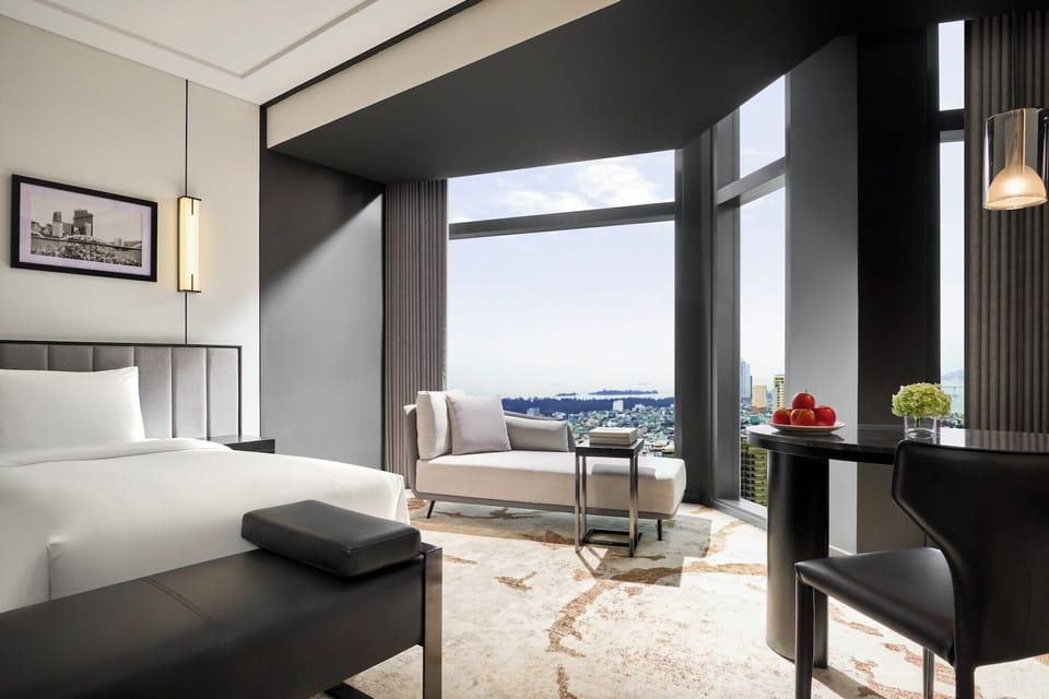 Egyptian cotton sheets, premium bedding, pillowtop beds, in-room safe