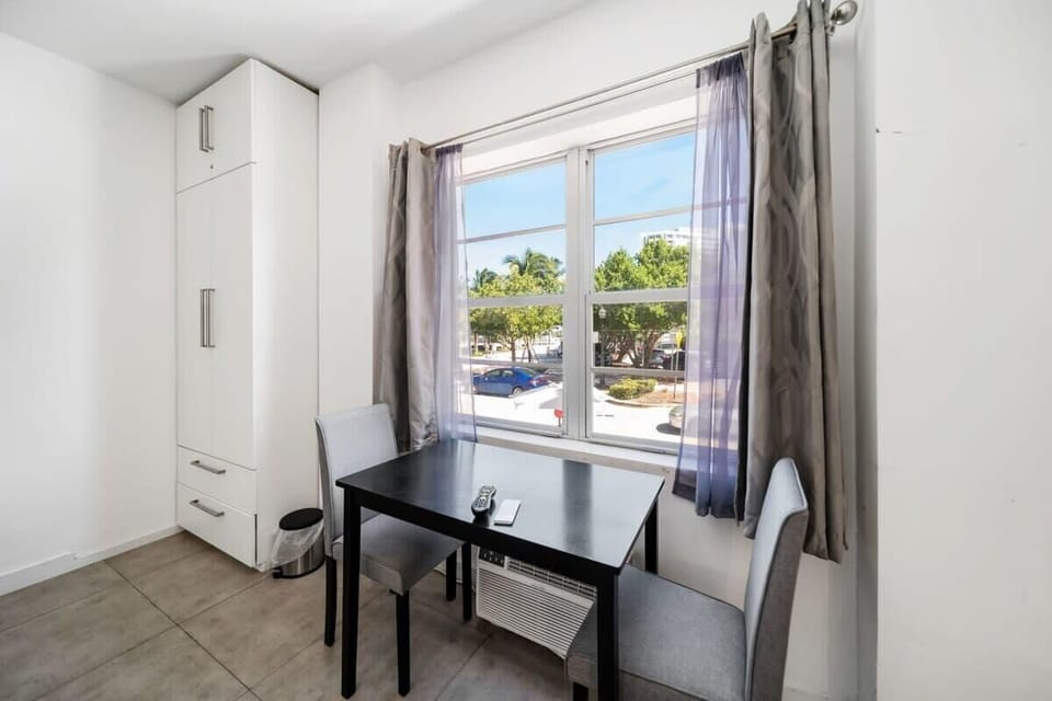 Work, relax, or create in our versatile living space, complete with a desk.