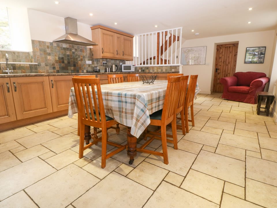 Fridge, dishwasher, electric kettle, toaster