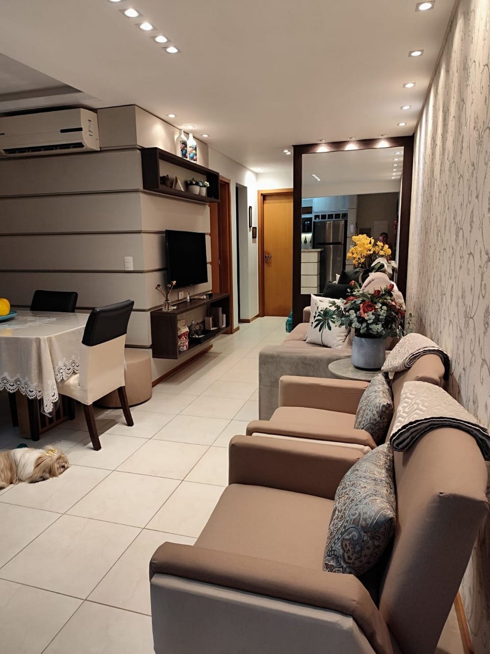 Premium Apartment | Living area | 56-inch LED TV with digital channels, TV, toys