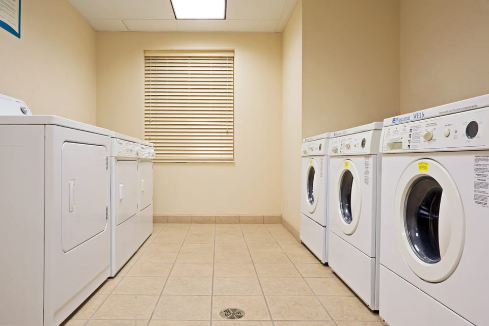 Take advantage of laundry facilities on-site.