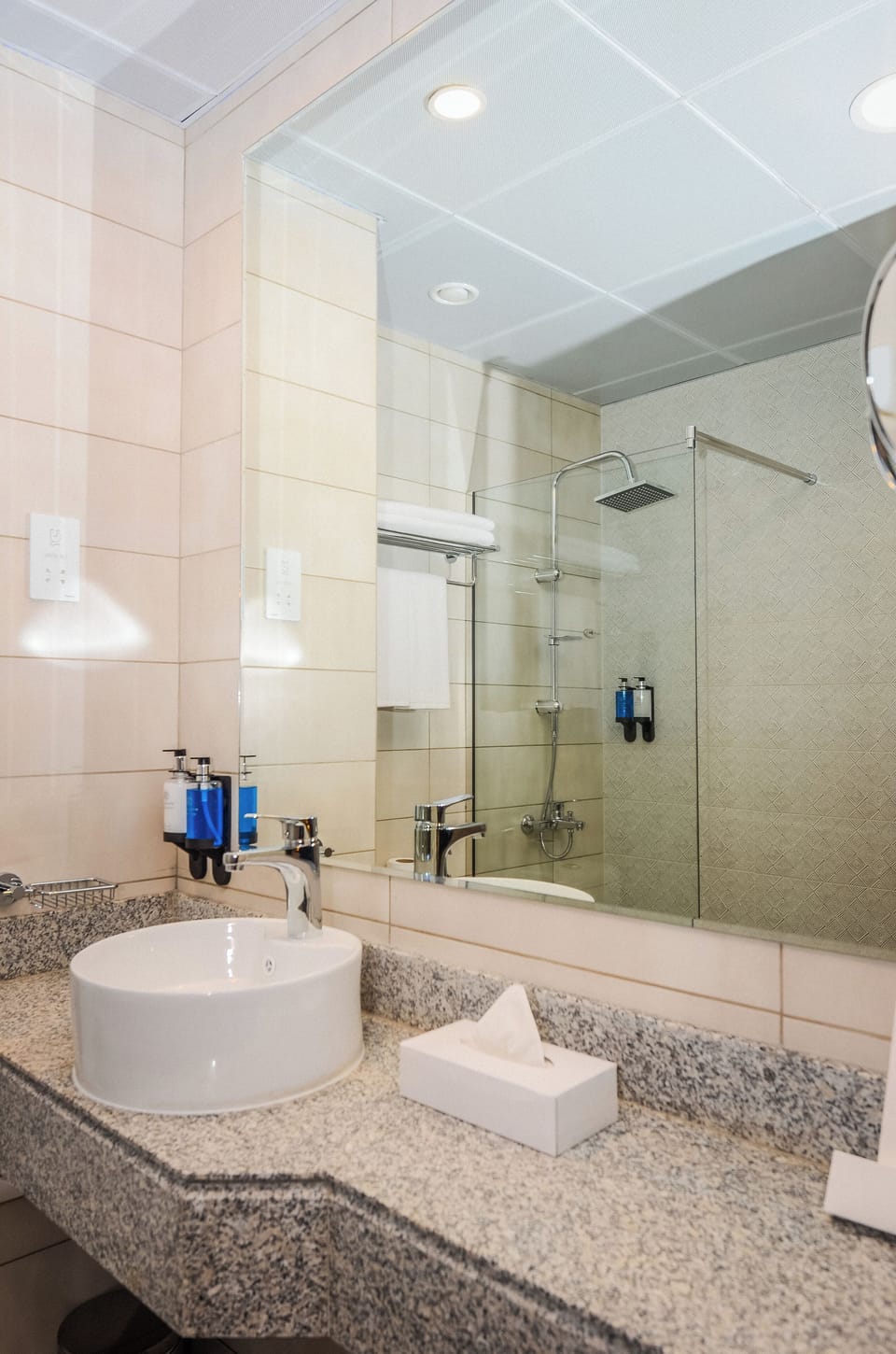 Classic Twin Room Non Smoking | Bathroom | Shower, free toiletries, hair dryer, slippers