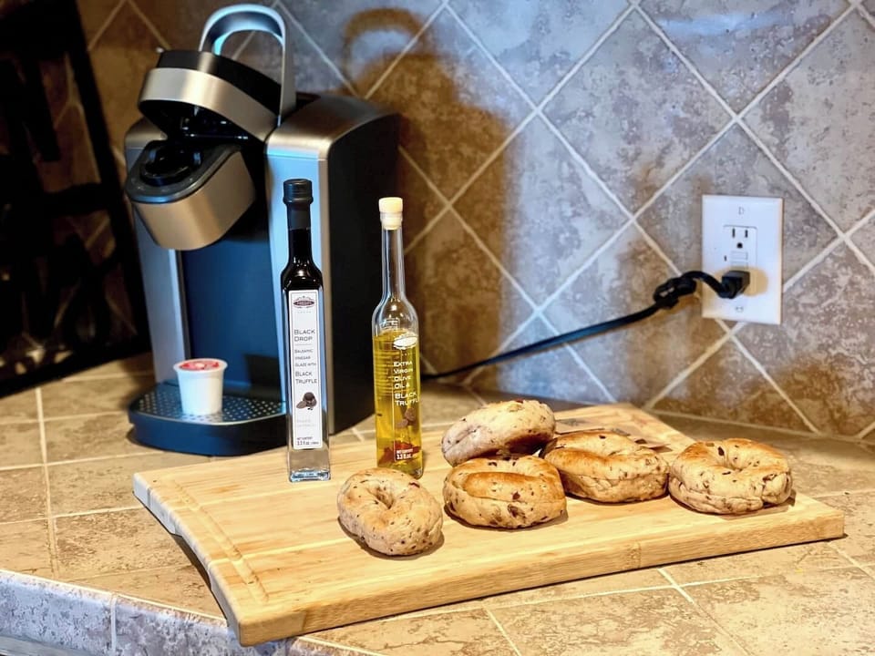 Keurig and regular coffee makers are available for our guests to use