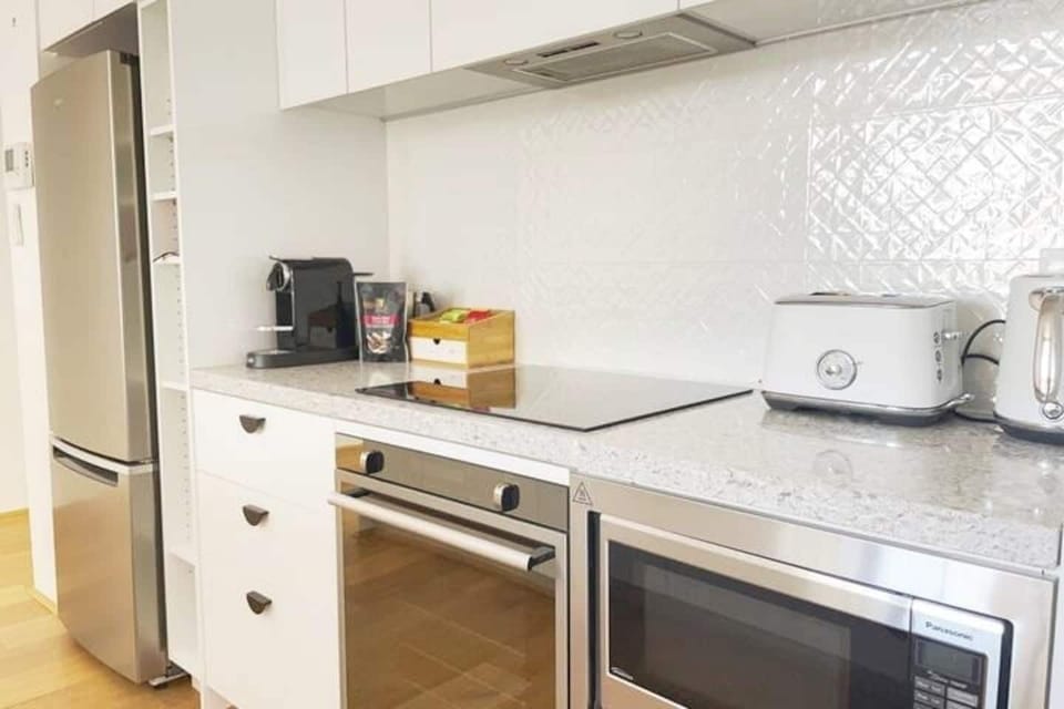 Fully equipped kitchen with all the modern conveniences including a Nespresso coffee machine