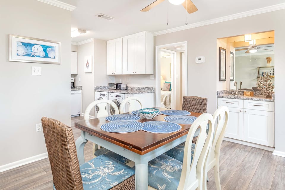 Dining table with seating for 6