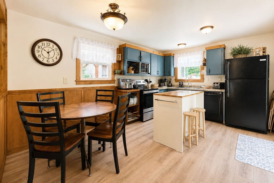 Kitchen and Dining room combined space