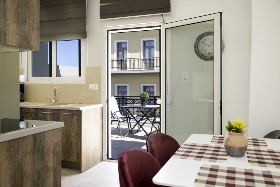 Kitchen View with Terrace