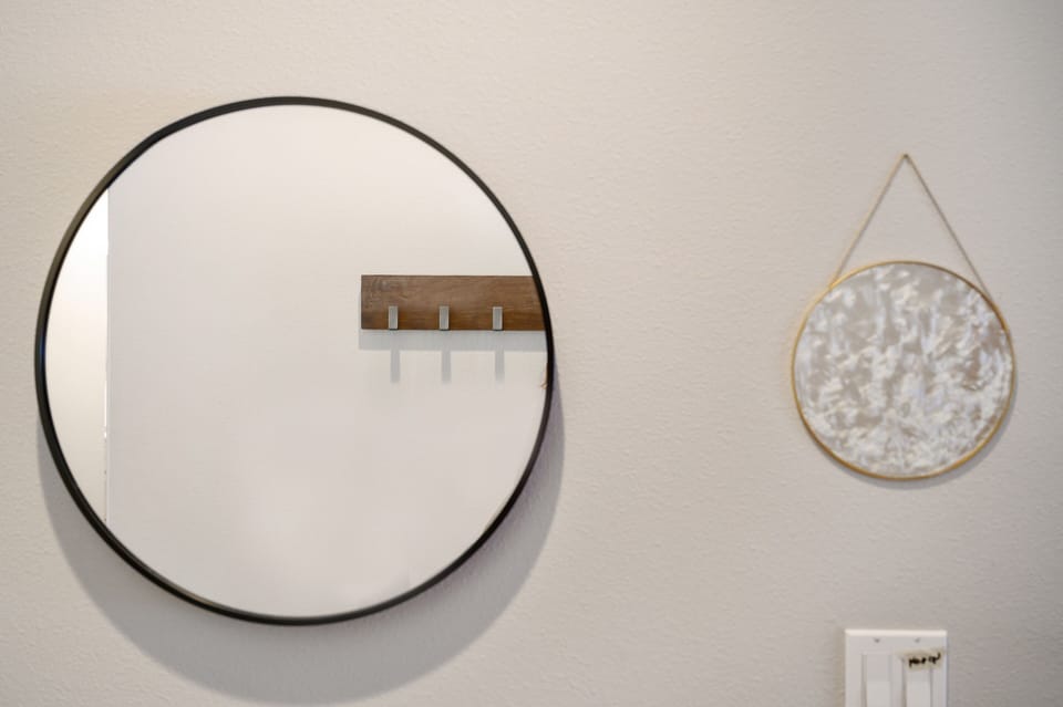 Entryway with mirror