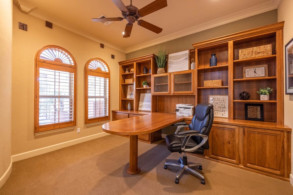 A home office IF you want to work a little.