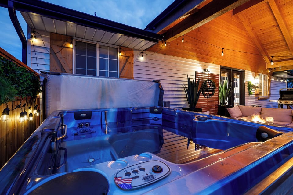 Hot tub fits 6 people