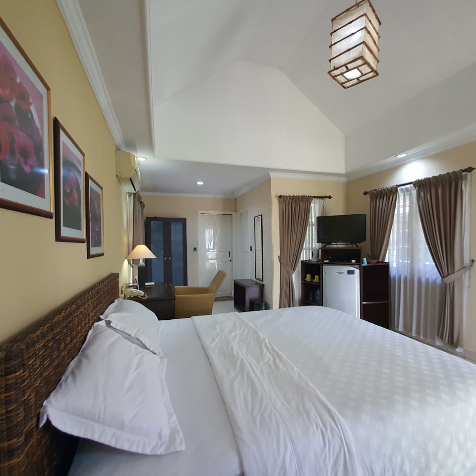 Deluxe Double Room | Egyptian cotton sheets, premium bedding, minibar, desk