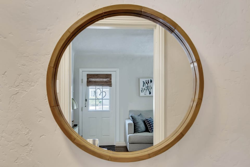 A peek into the front door