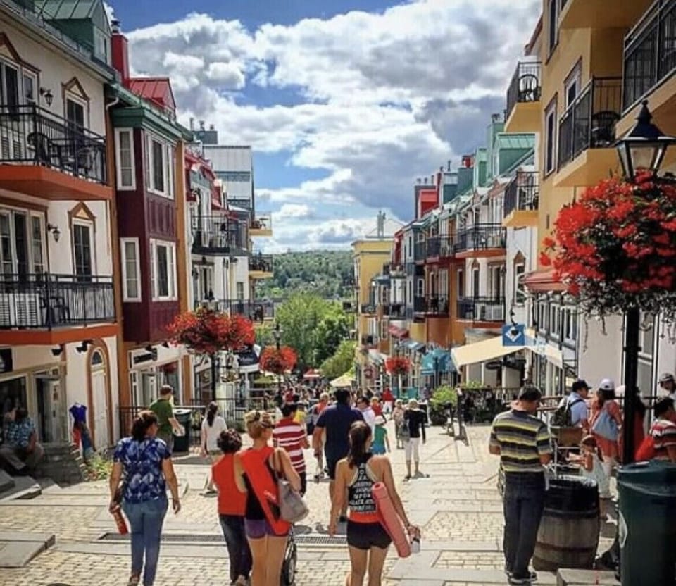Steps away from the Mont-Tremblant pedestrian village and ski resort