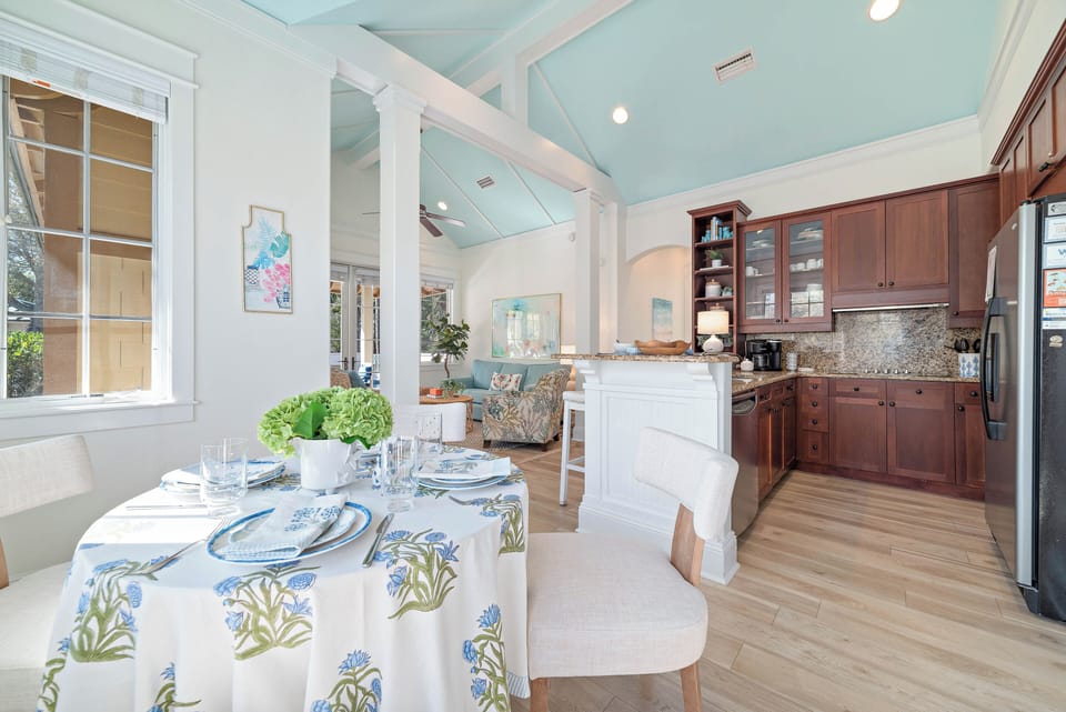 Dining area and kitchen