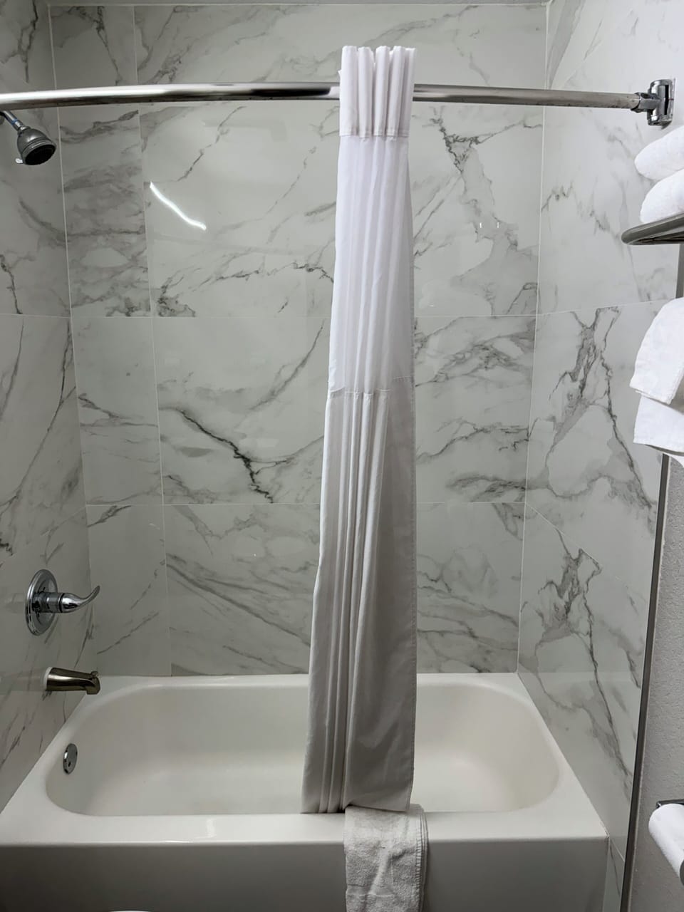 Hair dryer, towels