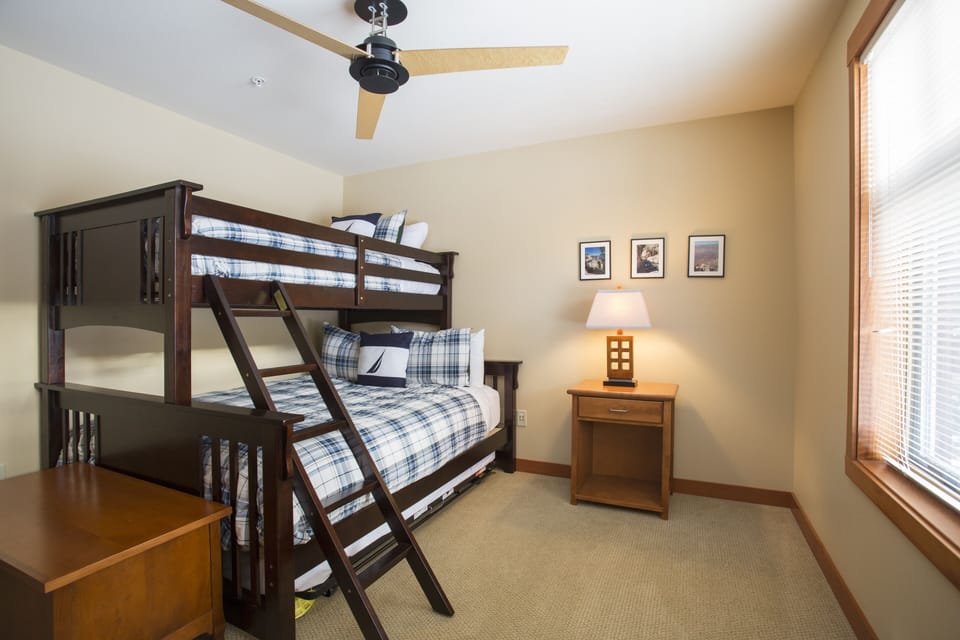 Bedroom, Room, Indoors, Ceiling Fan, Furniture