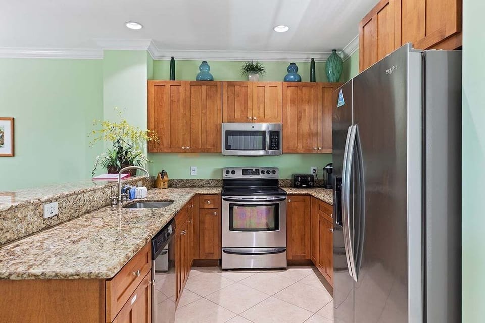 Whip up culinary magic in this fully-equipped kitchen.