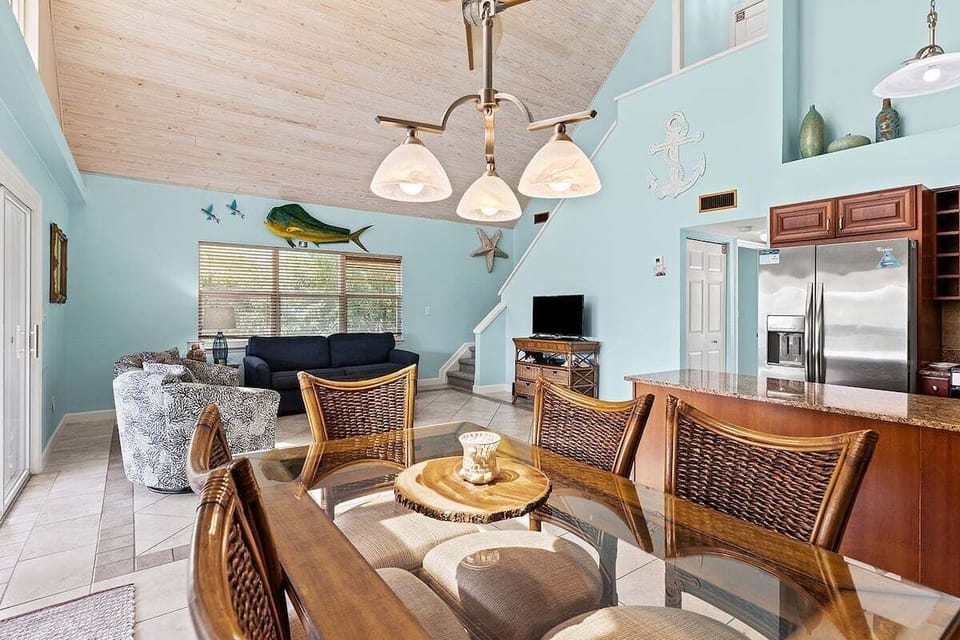 Open dining area that seamlessly connects to the living room and kitchen.