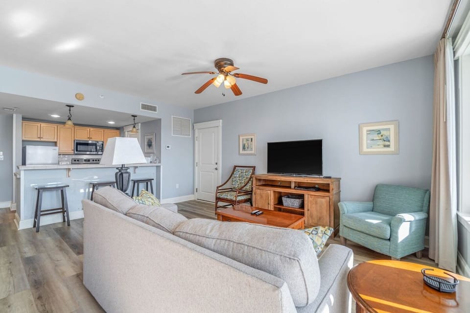 Living area with sleeper sofa
