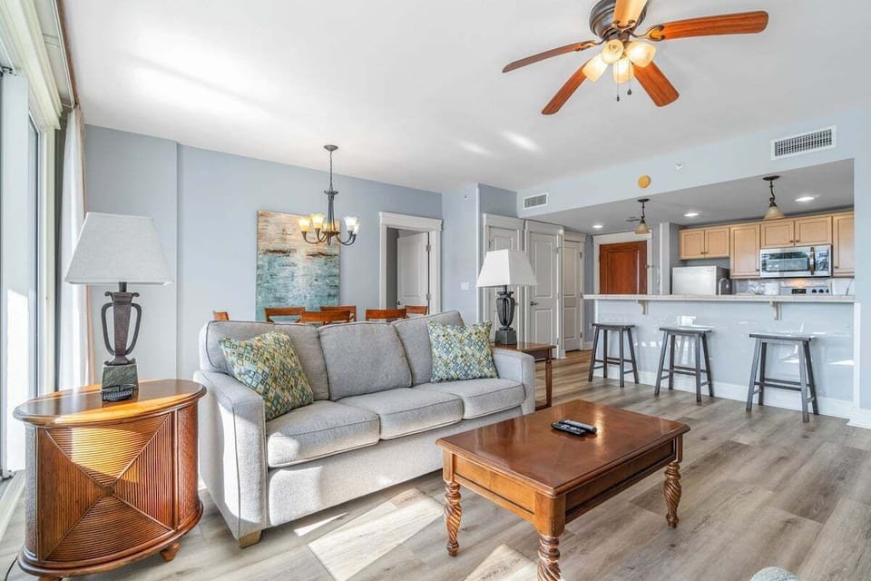 Living area with sleeper sofa