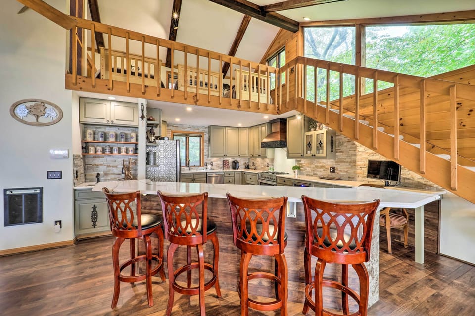 Kitchen | Breakfast Bar | Equipped w/ Cooking Essentials | Wine Fridge