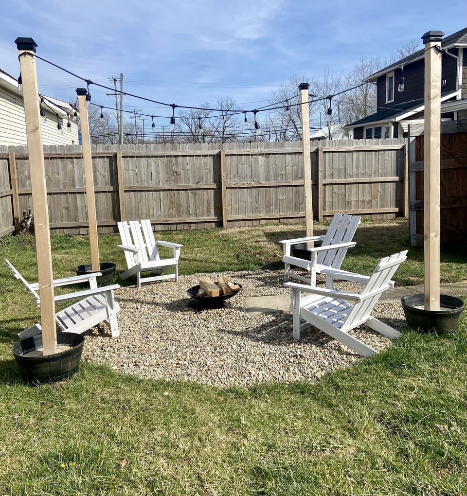 Enjoy a fire after a day on the lake 