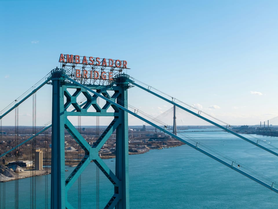 Detroit's Ambassador Bridge.