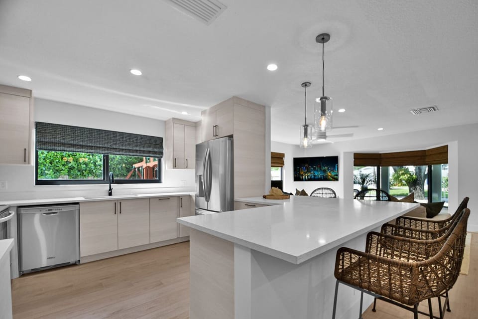 Modern Kitchen equipped with all utensils