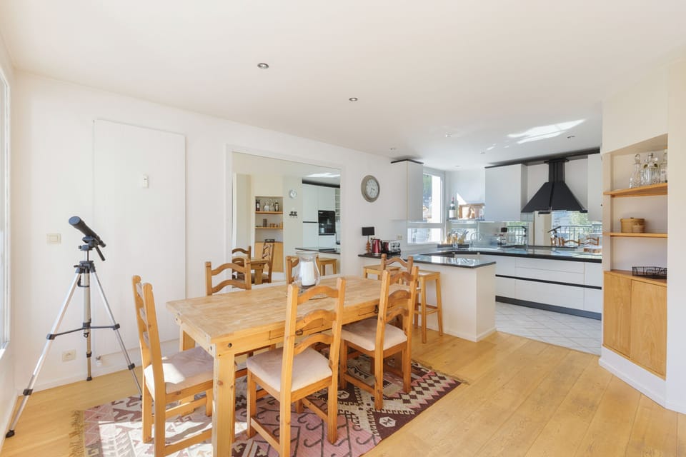 Kitchen and dining area
