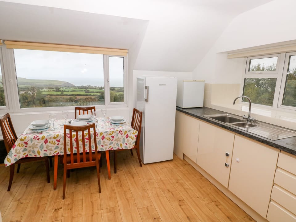 Fridge, dishwasher, electric kettle, toaster