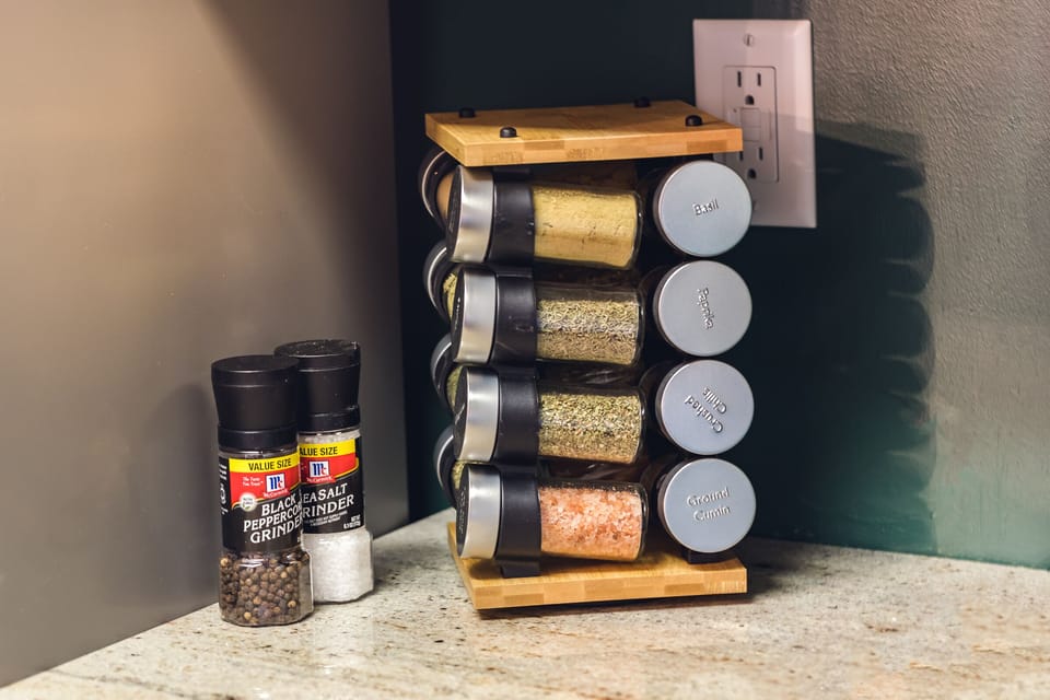 Fully stocked kitchen for your cooking needs