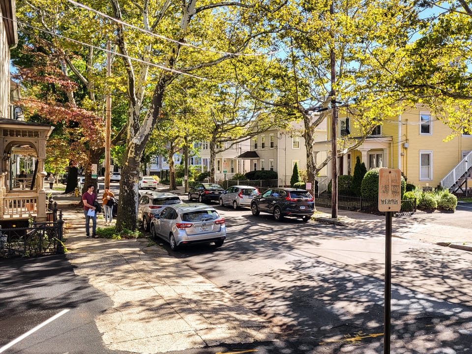 Parking on street (with some limited restrictions)