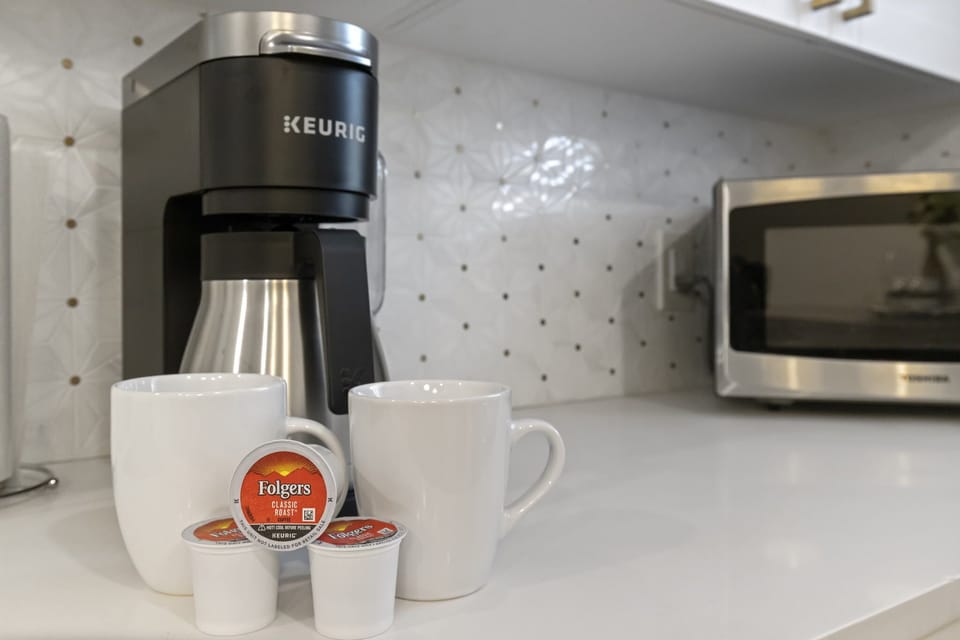 Complimentary coffee. We understand the importance of your morning brew.  