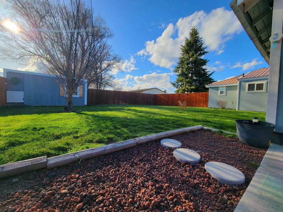 BACKYARD- Fully fenced!