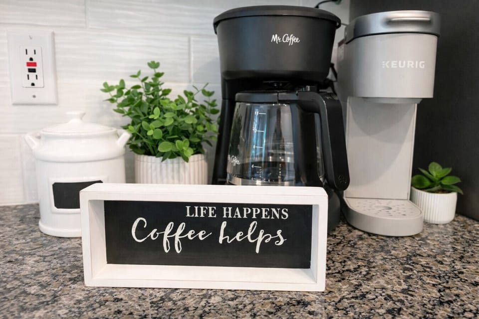 Wake Up to Your First Morning Cup With our Drip Coffee Maker or Keurig