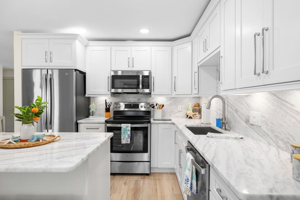 Brand new kitchen with Marble Counters