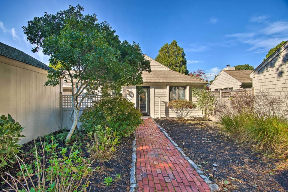 Home Exterior | Private Fenced Yard | 2 Mi to The Popponesset Fresh Market