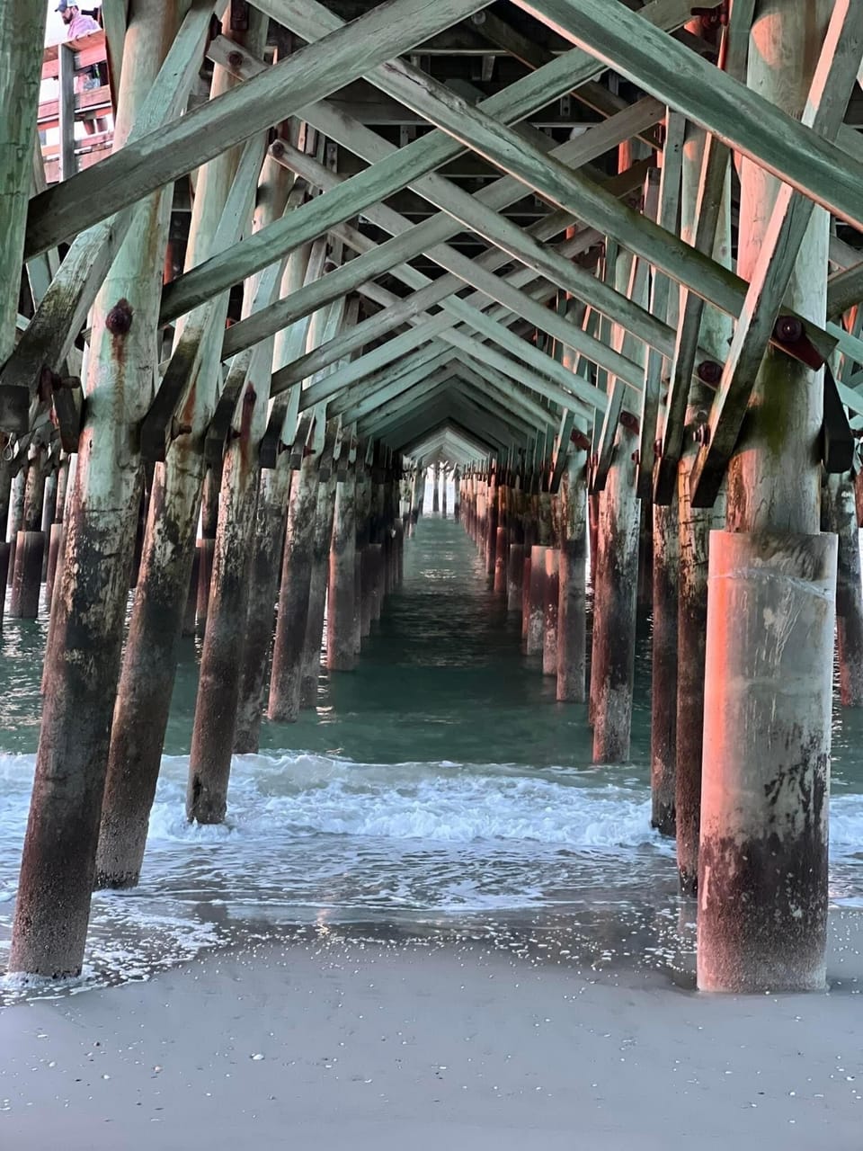 Under the pier 