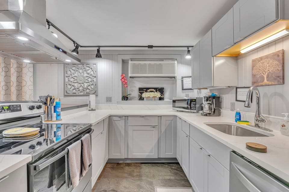 Creamery Apt 2 kitchen, all new in 2023!
