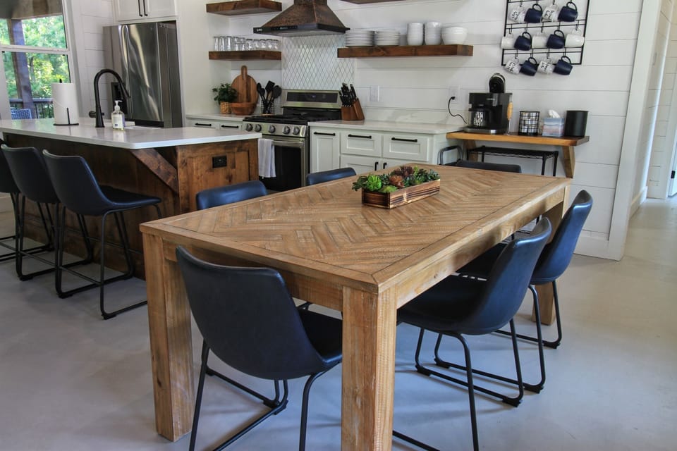 Farm table - perfect for dining, games and puzzles 