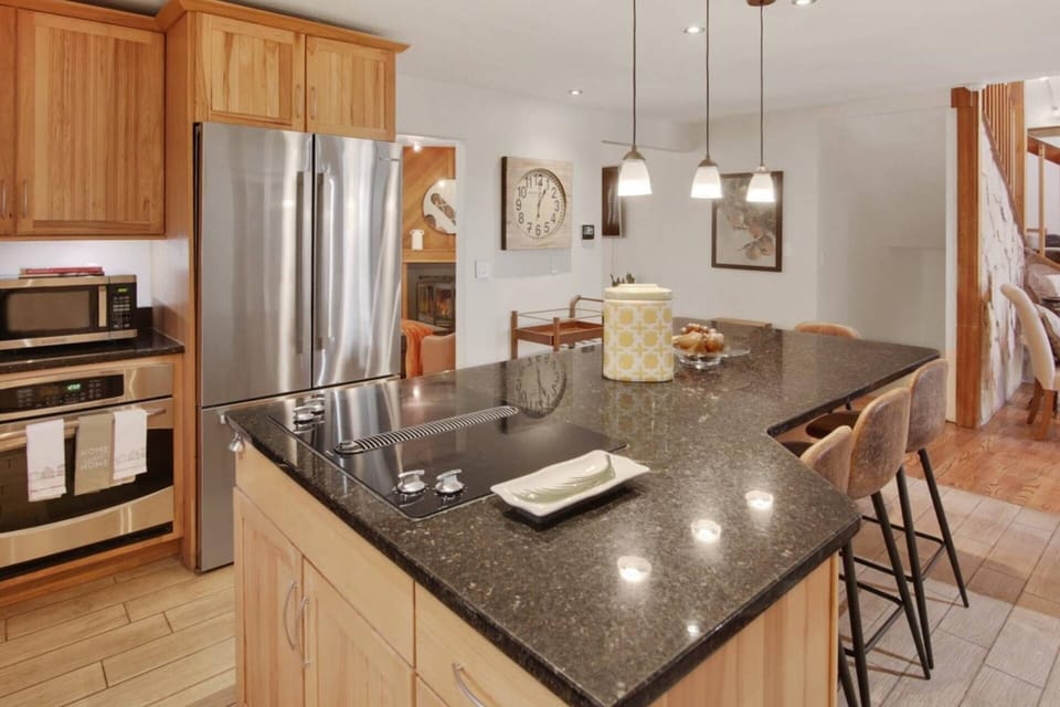 Kitchen is completely equipped for your family gathering