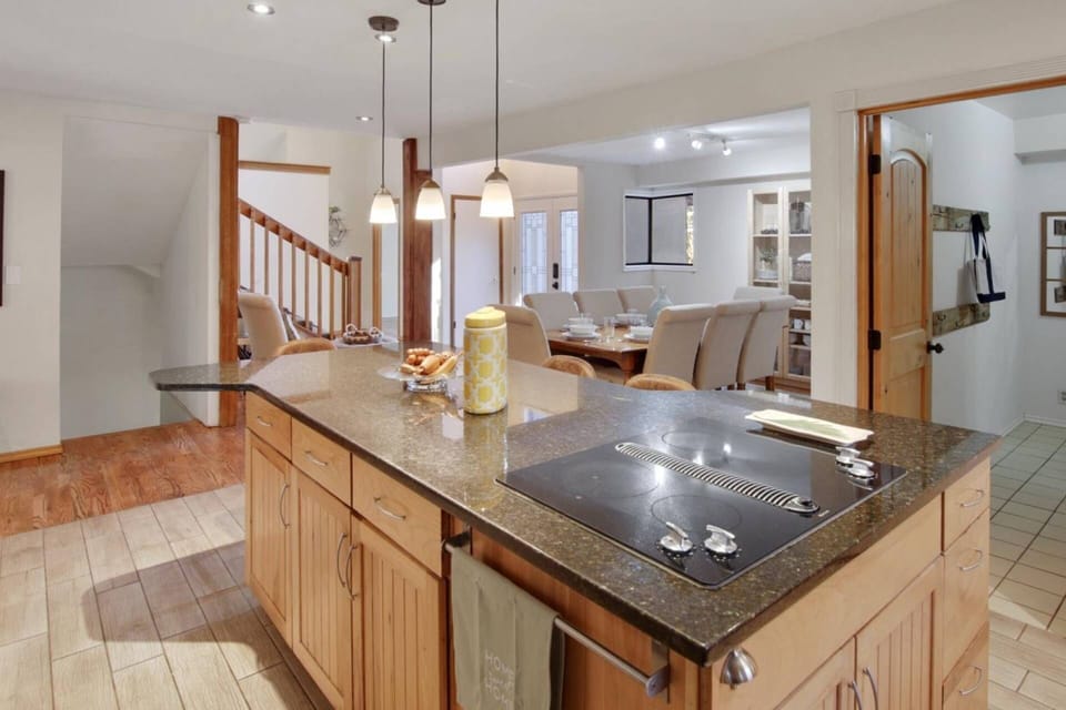 Open concept allows for conversation to flow freely from room to room