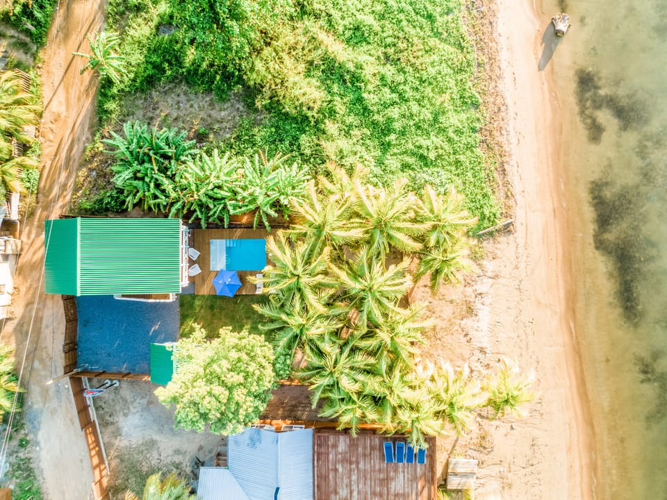 Aerial view of property. 