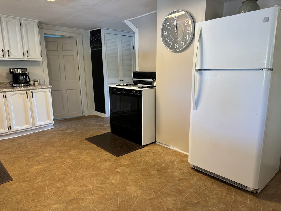 Kitchen with 1st floor bath beyond