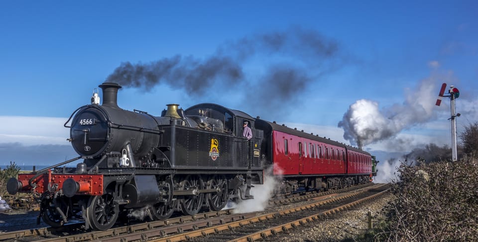 The Poppy Line still operates heritage diesel and steam engines which run from the pretty station in Sheringham centre, along the coastline through Weybourne and Kelling, and on to the Georgian market town of Holt