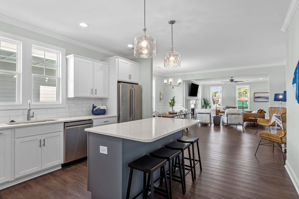 Kitchen and open space