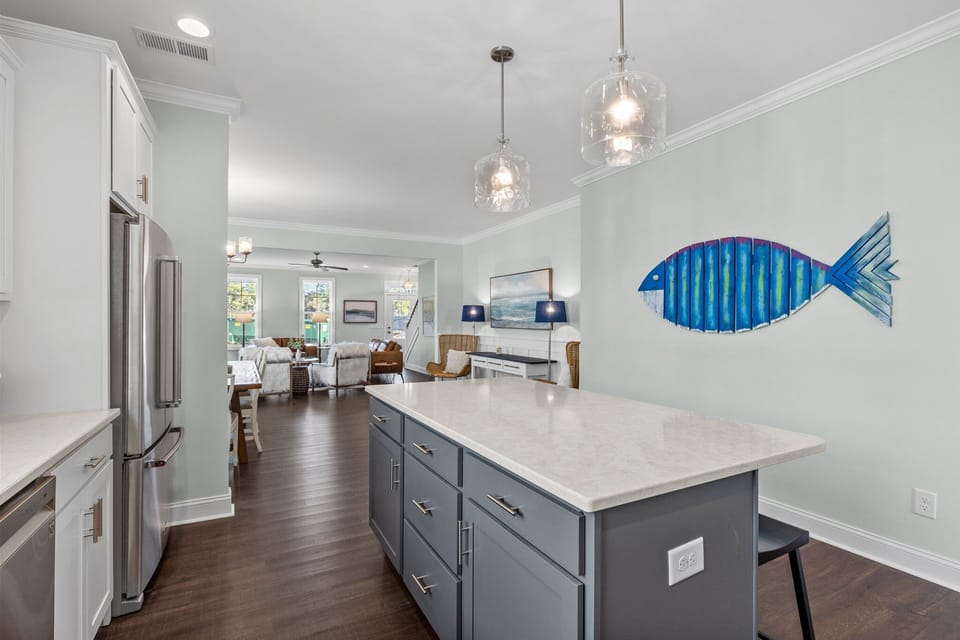 Kitchen and open living